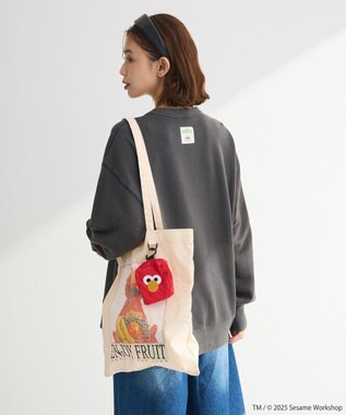 Green Parks セサミストリートミーツフルーツオブザルーム　スウェット Charcoal Gray