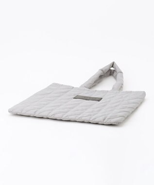 Y'SACCS コンビライニングキルトトート ライトグレー