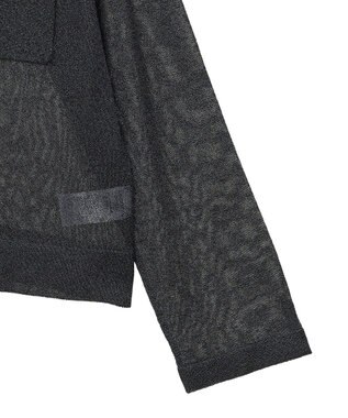 AMERICAN HOLIC シアー襟付きカーディガン Black