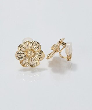 Phoebe フレグラントフラワーメタルイヤリング ゴールド