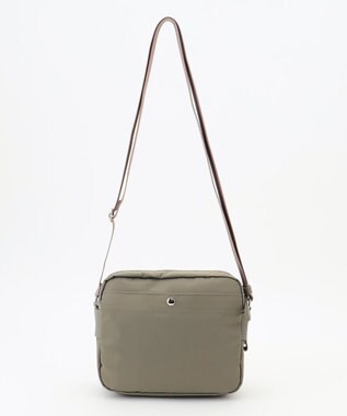 Y'SACCS ナイロン×牛革コンビシリーズ　横型ショルダーバッグ　SSサイズ グレージュ