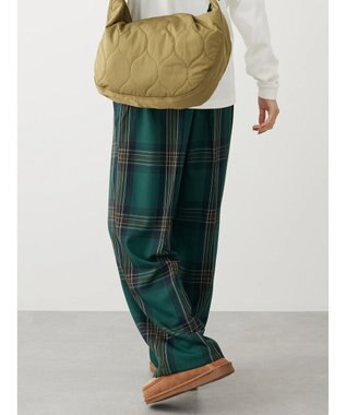 CRAFT STANDARD BOUTIQUE センタープレスチェックパンツ Check Green