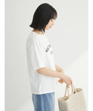 Green Parks キレイ目カレッジボックスＴシャツ Off White