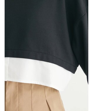 Green Parks ・ＥＬＥＮＣＡＲＥ　ＤＵＥレイヤードウラケプルオーバー Black