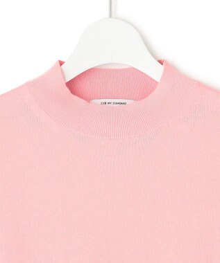 23区 【Oggi4月号掲載/洗える】プレミアムビオコットン 半袖 ニット ピンク系