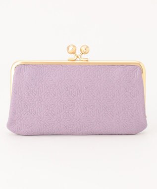 UNBILLION perche 抗菌レザー型押しがま口長財布