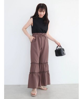 Green Parks ・Ｄｏｕｂｌｅ　Ｆｌａｇｓ　ピグメント加工ノースリＴＥＥ Black