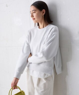 【WEB限定】BEAUTY FORM JERSEY サイドZIP クロップドプルオーバー
