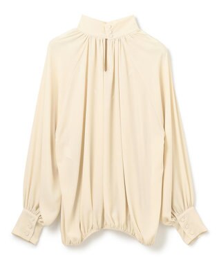BEIGE， 【WEB限定】DION / ギャザーブラウス Sand