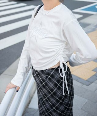 WEGO ラインストーンサイドドロストロンT ホワイト