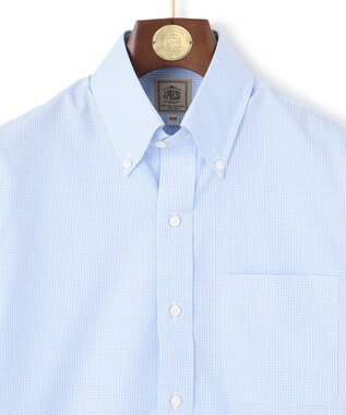 J.PRESS MEN 【Single Needle Tailoring / 形態安定】ミニギンガムチェック シャツ / B.D. サックスブルー系3