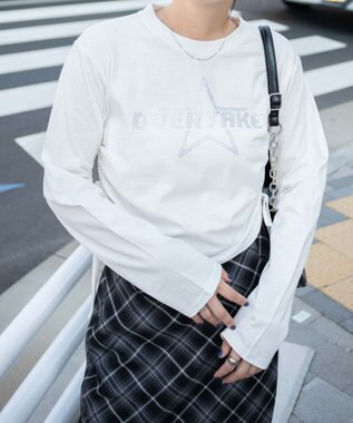 WEGO ラインストーンサイドドロストロンT ホワイト