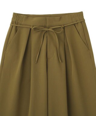 AMERICAN HOLIC リボン付きタックワイドパンツ Khaki