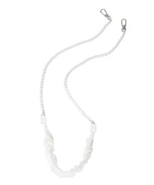 WEGO くしゅくしゅビーズストラップ ホワイト