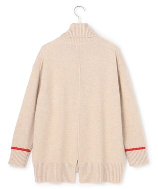 J.PRESS YORK STREET 【WOMEN】ウールカシミヤ デザインタートルネック ニット アイボリー系