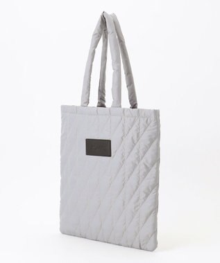 Y'SACCS コンビライニングキルトトート ライトグレー