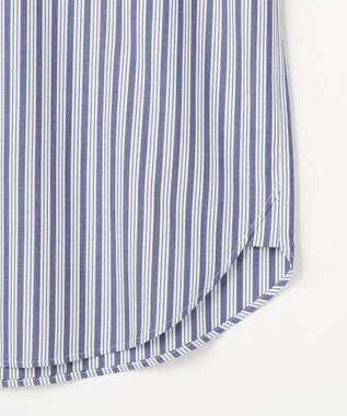 ANY L ＡＮＹオーバーサイズシャツ ブルーストライプ