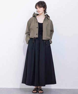 NAVE 【Nave・洗える】ドライタッサー スカート ブラック系