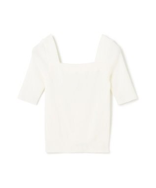 GRACE CONTINENTAL スクエアーネックトップ ホワイト