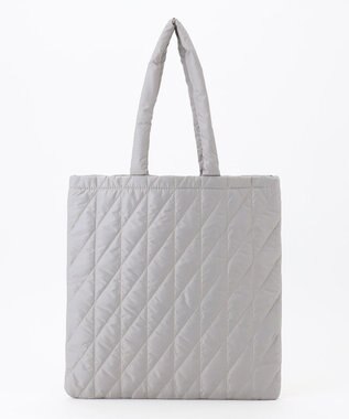 Y'SACCS コンビライニングキルトトート ライトグレー