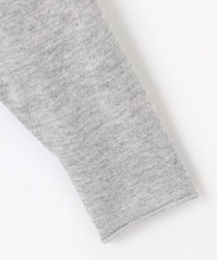 自由区 L 【洗える】ソフトウールハイゲージハイネック ニット グレーメランジ