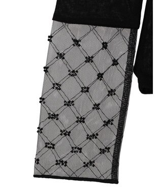 earth music&ecology チュールビジュープルオーバー Black