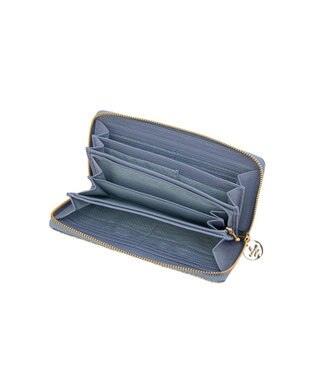 LANVIN en Bleu メラニー ラウンドファスナー長財布 ブルー