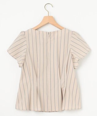 組曲 L 【WEB限定】コットンポリエステルタイプライター セットアップ ベージュストライプ系1