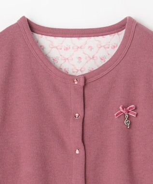 ANY KIDS まいにちスナップカーディガン ピンク