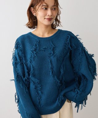 Green Parks フリンジニットプルオーバー