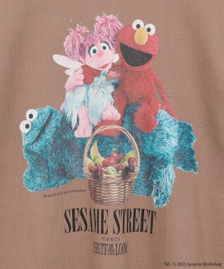 Green Parks セサミストリートミーツフルーツオブザルーム　スウェット Brown