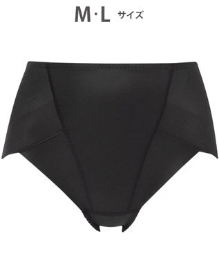 Wing 美尻も叶える補整ショーツ 【Pパンツ】 はきこみ丈ふかめ KJ4200 ウイング／ワコール ブラック