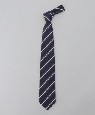 GOTAIRIKU GOTAIRIKU別注【日本製】シルク ネクタイ_ストライプ ネイビー系1