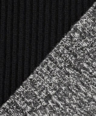 JOSEPH カーディステッチアニメーション　ハイネックニット Black/Ivory