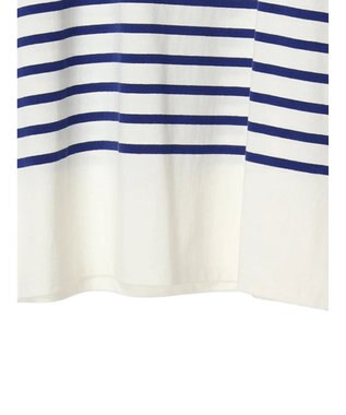 Green Parks パネルボーダーチュニック Blue