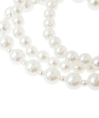 Green Parks ・ＨＡＬＦ　ＴＩＭＥ　１０連パールブレスレット White