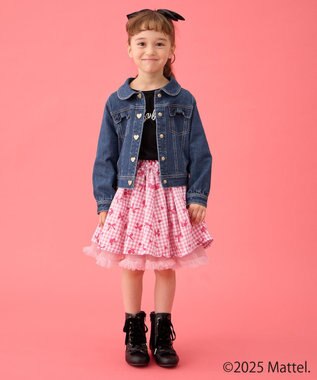 ANY KIDS 【Barbie(TM)】リボン デニムジャケット インディゴ