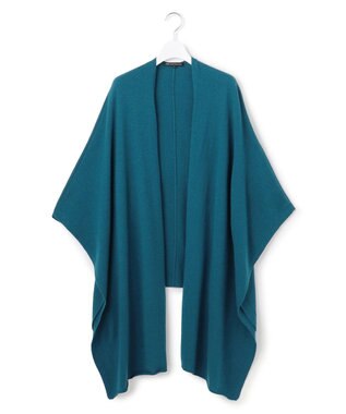 23区 カシミヤブレンド マルチ ケープ ピーコックグリーン系