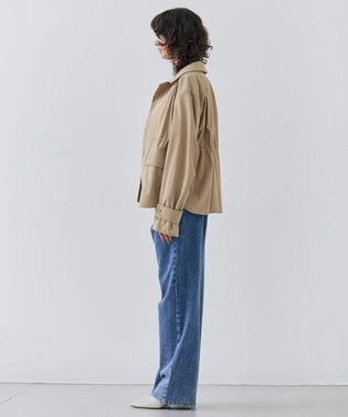 BEIGE， 【洗える・SPRiNG 3月号掲載】FICUS / デニムワイドストレートパンツ Light Indigo