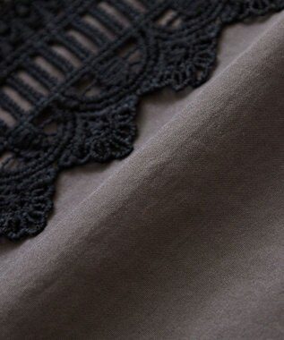 Green Parks ・ＥＬＥＮＣＡＲＥ　ＤＵＥ　フロントレースブラウス Charcoal Gray
