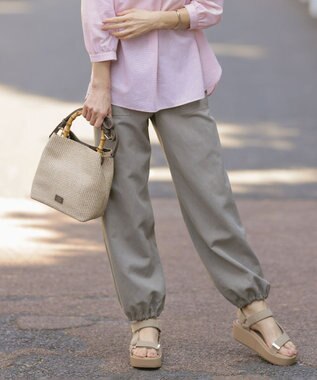 J.PRESS LADIES S 【洗える】フィブリルツイル ベイカーパンツ