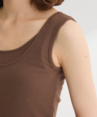 Green Parks ・Ｐｅｔｉｔ　Ｆｌｅｕｒ　レイヤードタンク Brown