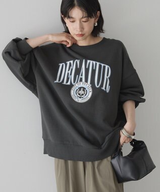 AMERICAN HOLIC カレッジロゴクラックプリント裏毛プルオーバー