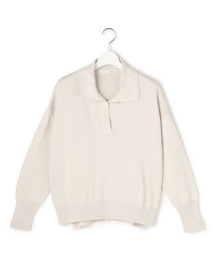 23区 【先行予約】コットンギマ スキッパー ニット ベージュ系