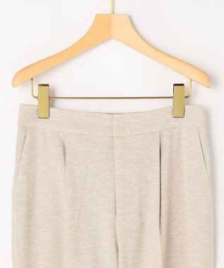 組曲 ライトリネンライクテーパード パンツ ベージュ系