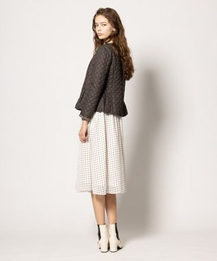 TOCCA 【消臭・洗える】CLOVER CARPET キルト中綿ショートコート コーヒーブラウン系