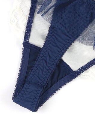 WACOAL Ｔバック ショーツ 【リボンブラ 脇すっきり】 BXB443とペア はきこみ丈あさめ ソング レディース PXB443 /ワコール コン