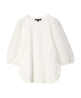 Green Parks ・ＳＵＧＡＲ　ＳＰＯＯＮ　シャーリング袖プルオーバー Off White