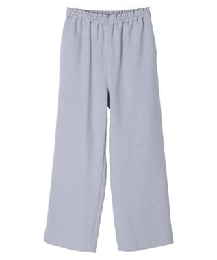 earth music&ecology ギャザーパンツ Grayish Blue