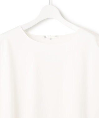 23区 S 【洗える】コットンフォルムジャージー ラウンドヘム カットソー ホワイト系